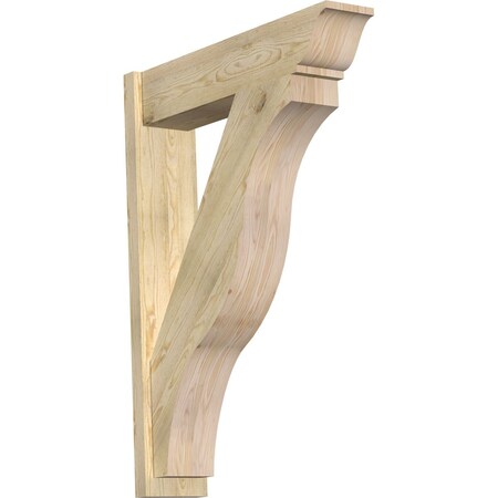 Ekena Millwork Funston Traditional Rough Sawn Outlooker, Douglas Fir, 8"W x 34"D x 46"H OUT08X34X46FST01RDF